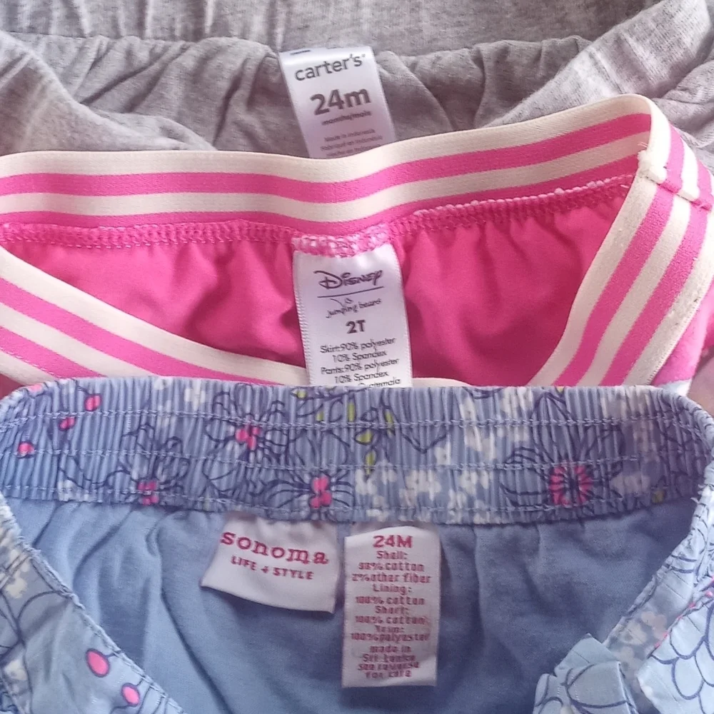 Carter's Lot of (3) Toddler Girl Skorts Sz 24 Mont